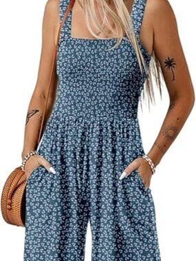 Dokotoo Women's Casual Loose Overall Jumpsuit